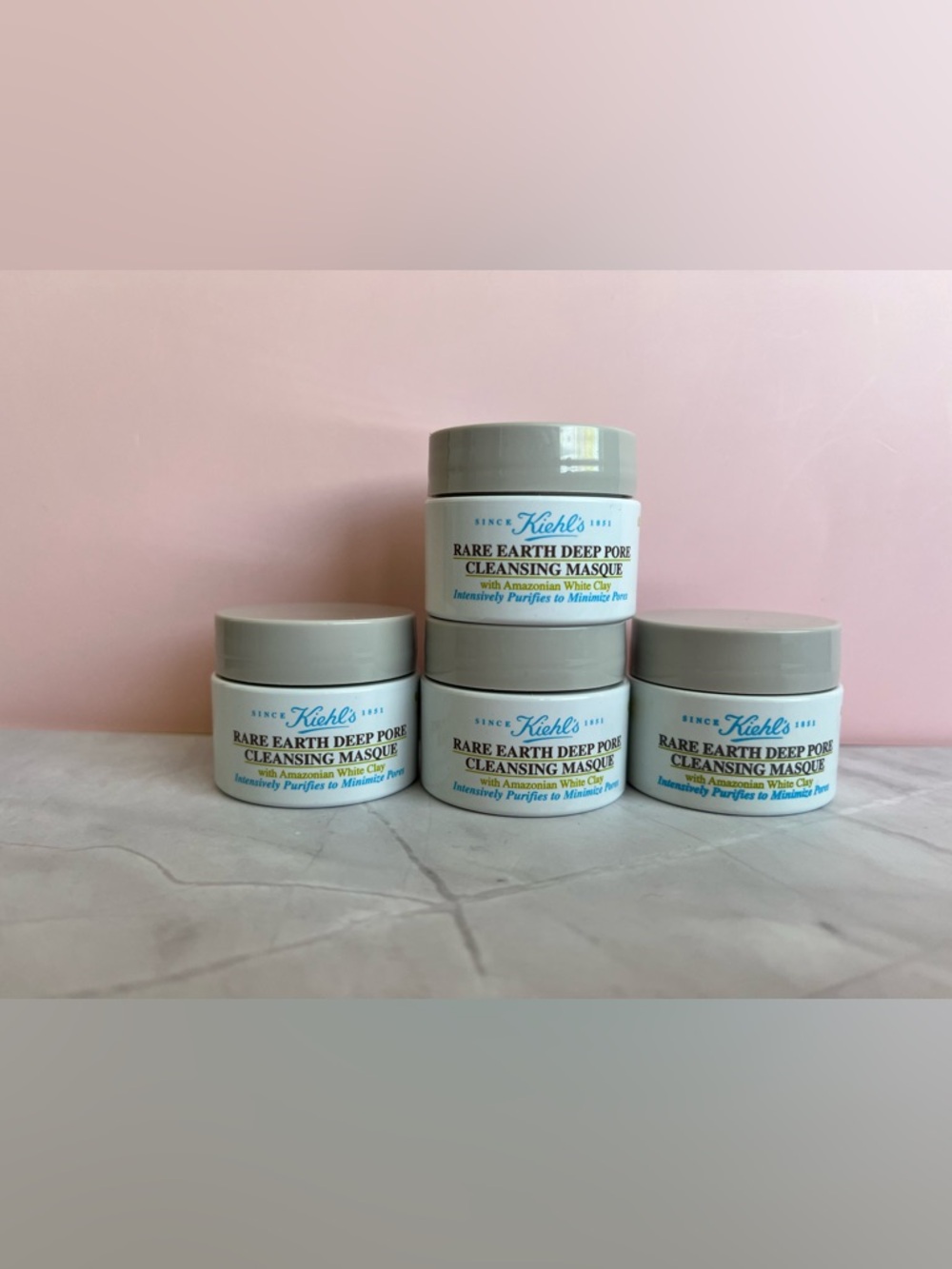 4 PCS Kiehls rare earth deep pore cleaning masque 14ml*4=56 mL